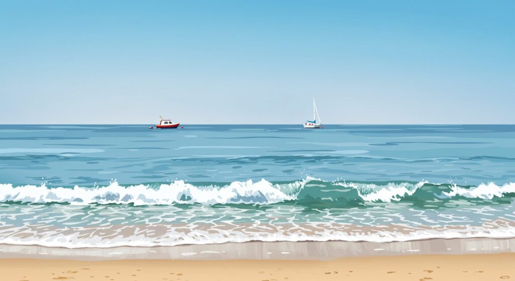 ぐらんぶる・朝の海辺