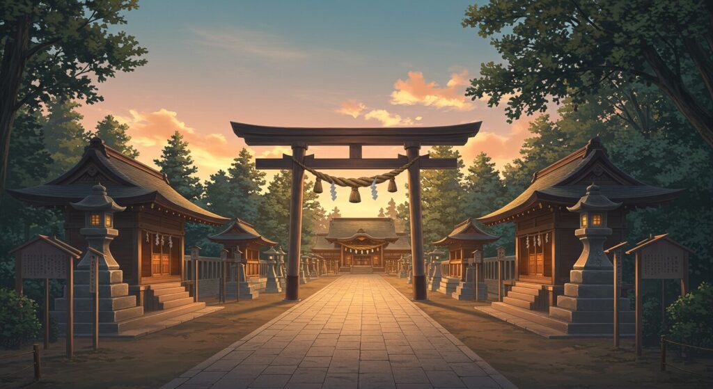 ちはやふる・神社の境内