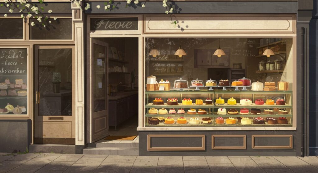 薫る花は凛と咲く・ケーキ屋